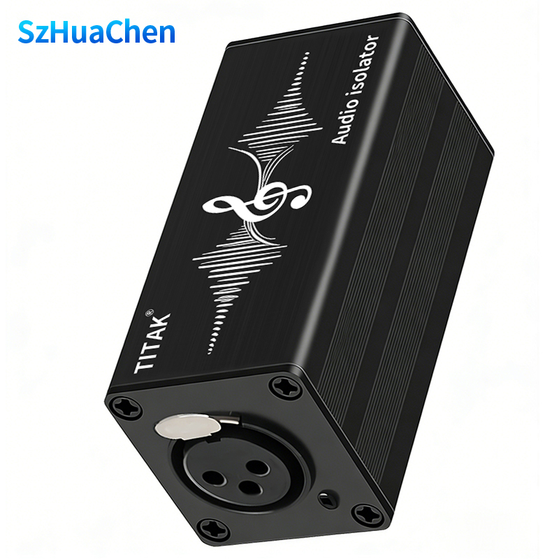 Audio Music Dj - ตัวแยกสัญญาณเสียง XLR 6.35 มม. หม้อแปลงแยกสัญญาณเสียงแบบช่องสัญญาณเดียว ตัวลดสัญญาณรบกวน