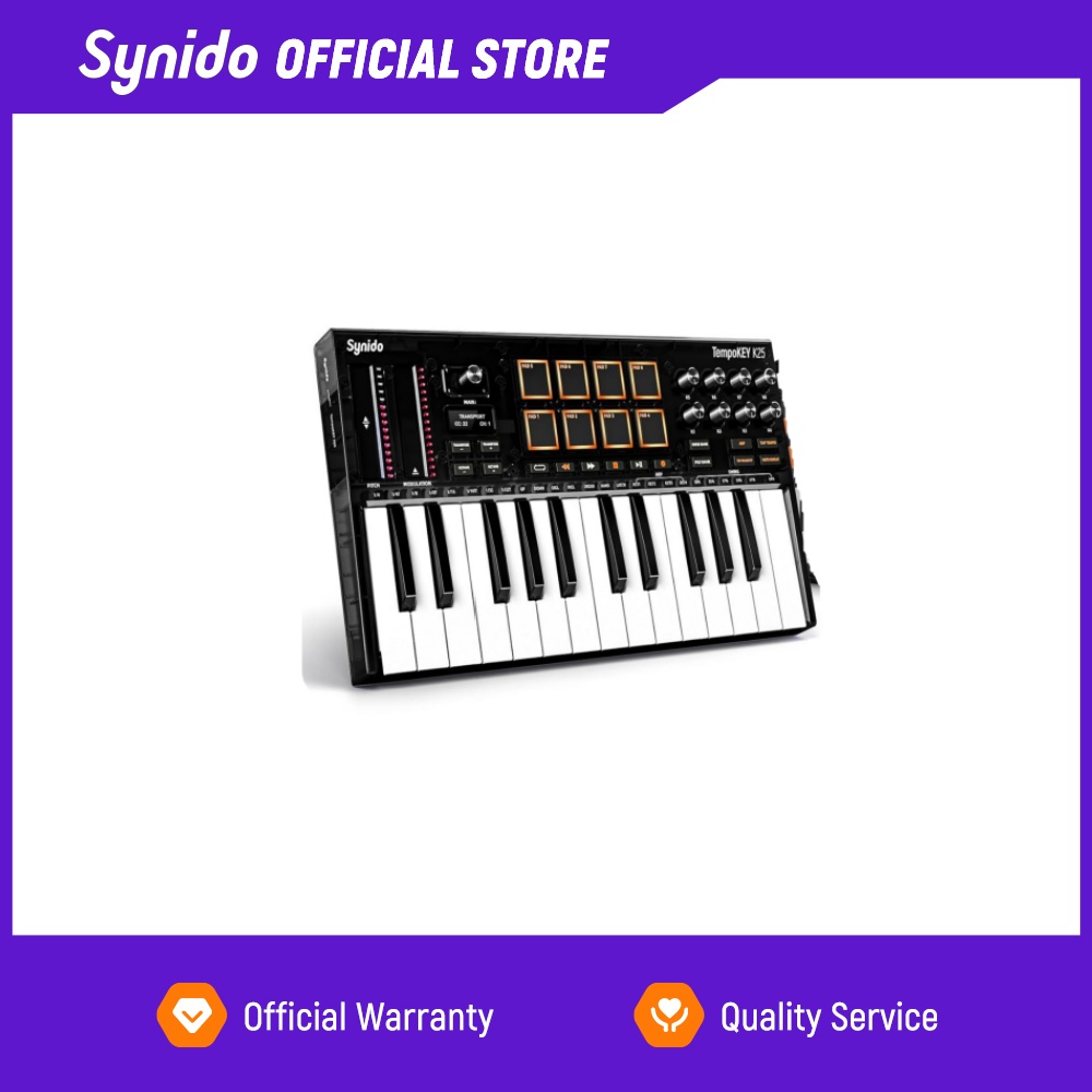 Midi Controller Pad - Synido Tempokey K25 คีย์บอร์ดคอนโทรลเลอร์ USB MIDI
