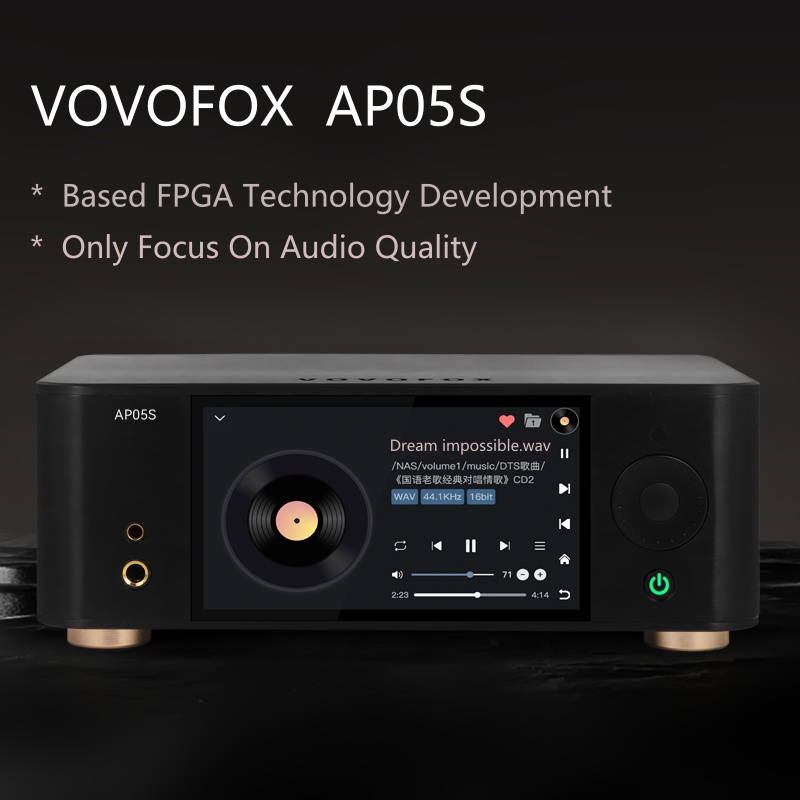 Audio Without Music - VOVOFOX-HiFi AP05S เครื่องเล่นเพลงแบบไม่สูญเสียข้อมูล ระบบเสียง FPGA รองรับ