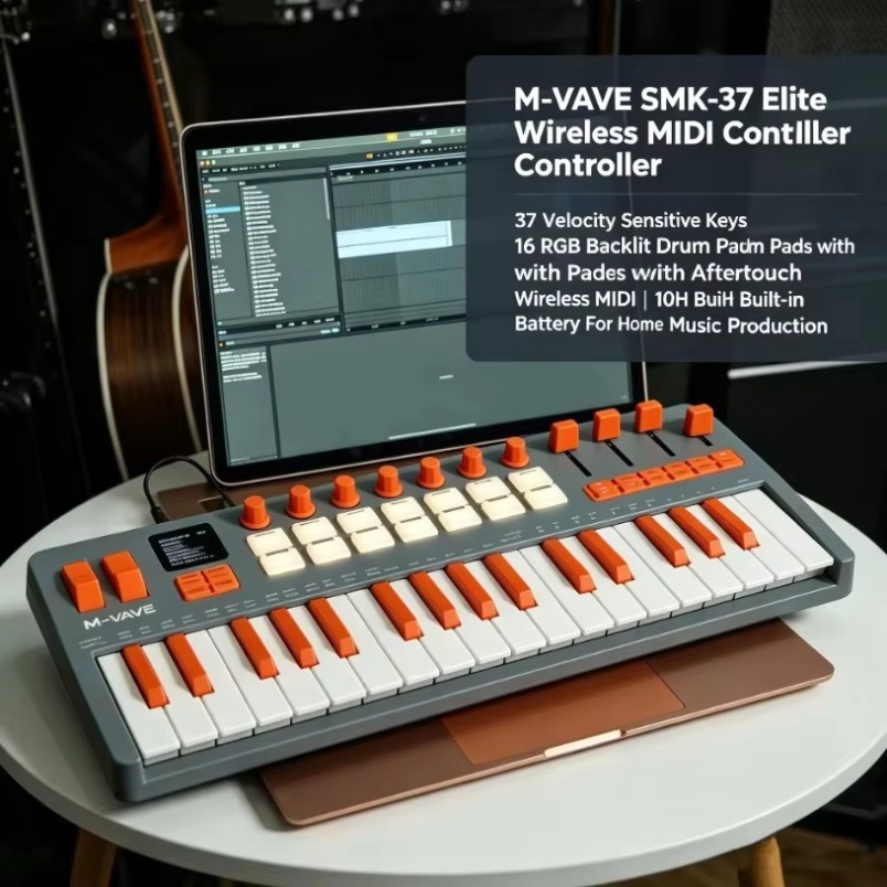 M-VAVE SMK-37 คีย์บอร์ด MIDI ร - Midi Controller Pad บทวิจารณ์และราคา
